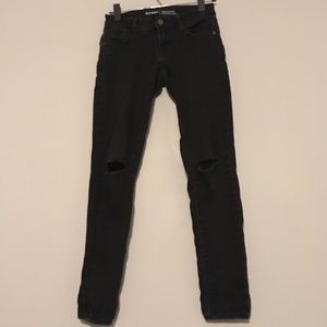 Old Navy rockstar low rise skinny jeans with holes